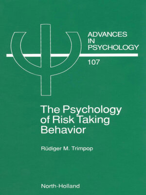 cover image of The Psychology of Risk Taking Behavior